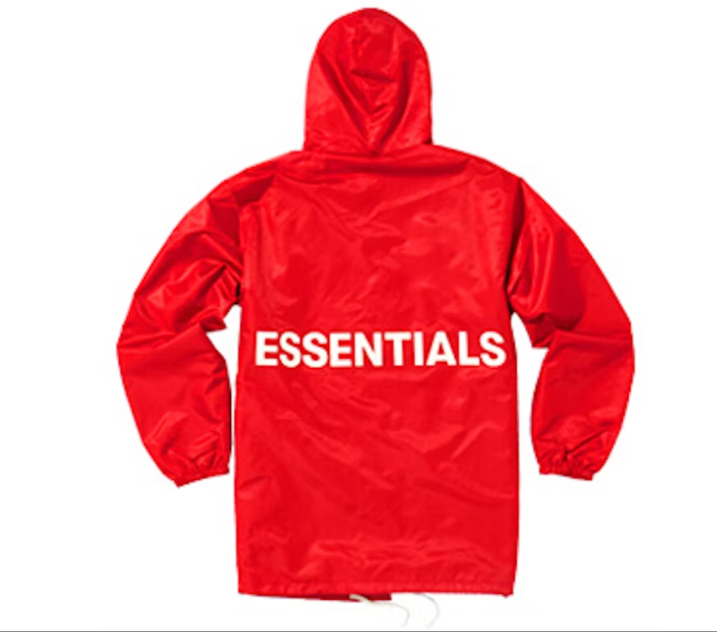 Essentials Graphic Hooded Jacket Red